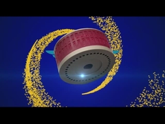 折る機械ポリウレタン印刷の部品のための赤い色の吸引の車輪124*70mm