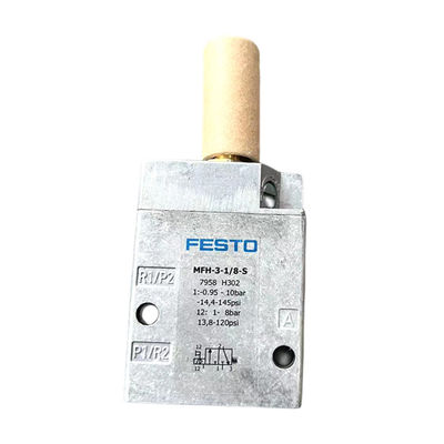 オリジナル工場 FESTO 電磁弁 MFH-3-1/8S シリーズ 0692 アルミニウムと銅オフセット印刷機用ライトグレー