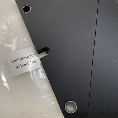 ロランドのためのダーク グレー色のエンドプレート700のインク管の端受けのオフセット印刷の機械類部品