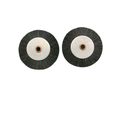 白色ハードブラシホイール 60x11x6mm ローランド印刷機用 豚毛/ホワイトスチール