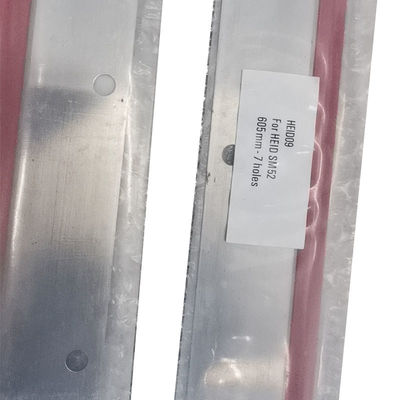 紫外線G2010.502 ハイデルベルクプリンター SM52 PM52 洗浄刃 605x46x0.5mm 7穴