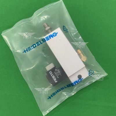 アルミボディソレノイドバルブシリンダー SM74/PM74印刷機用銀色