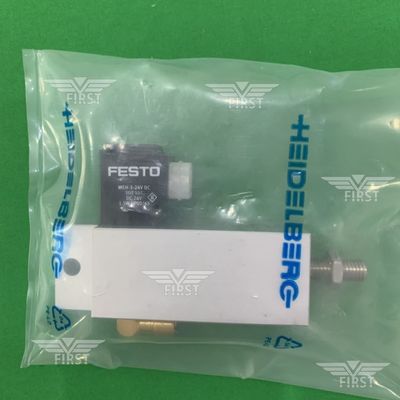 アルミボディソレノイドバルブシリンダー SM74/PM74印刷機用銀色