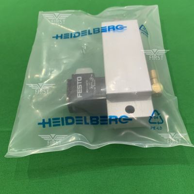 アルミボディソレノイドバルブシリンダー SM74/PM74印刷機用銀色
