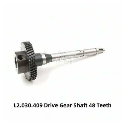ステンレス鉄のギアシャフト 48歯 L2030.409 Cd74 Xl75 オフセット印刷機 部品