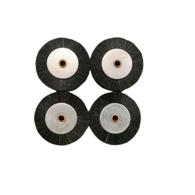 白色ハードブラシホイール 60x11x6mm ローランド印刷機用 豚毛/ホワイトスチール